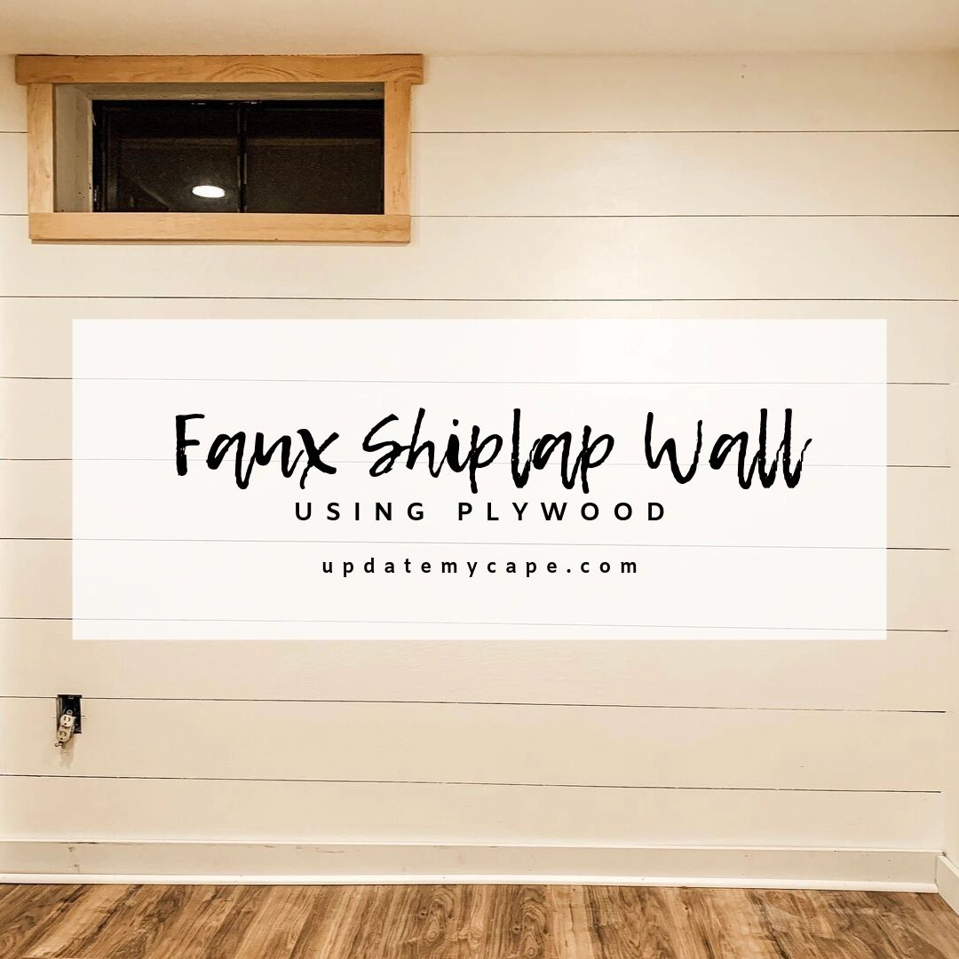 DIY Faux Shiplap Wall